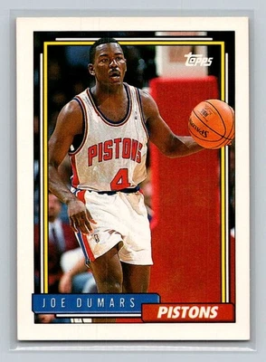 1992-93 Topps #347 Joe Dumars Detroit Pistons Basketball Card - Image 1 of 2