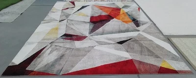 Alfombra mancha trasera gris/naranja 9'-0" x 12'-0" precio reducido 1172792350 PRL6940F-9 Foto 1 de 4