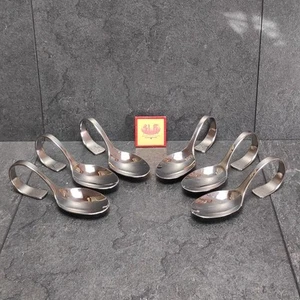WMF Happy Spoon 6 Häppchen-Löffel Buffetlöffel Servierlöffel Cromargan - Bild 1 von 2