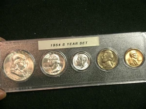 1954 S Very Choice BU San Francisco Mint Year Set Uncirculated       -     54S33 - Picture 1 of 6