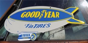 Goodyear #1 in Tires Sign, Double Sided metal Porcelain Sign, Advertising Sign A - Picture 1 of 4