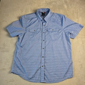 Gerry Shirt Mens Extra Large Blue Plaid Lightweight Button Down Casual Summer - Picture 1 of 11