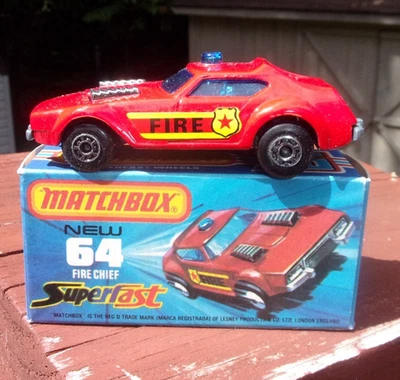 Matchbox Superfast 64 Fire Chief in Box - Image 1 of 4