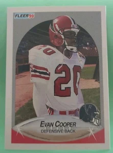 1990 Fleer - Evan Cooper #374 - Atlanta Falcons - Picture 1 of 2