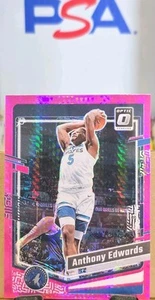 2023-24 Donruss Optic Hyper Pink #59 Anthony Edwards - Picture 1 of 2