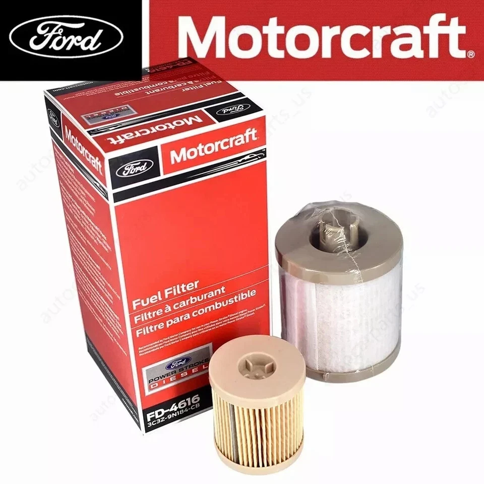 Filtro de combustible de aceite diésel Powerstroke 6,0 L Ford 03-07 Motorcraft FD-4616 Foto 1 de 4