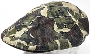 Gorra plana camuflada de noticiero estilo militar boina de camuflaje sombrero para el sol talla 7 1/8 unisex - Imagen 1 de 8