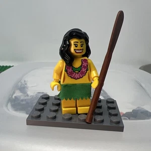 Lego Minifigura Coleccionable Serie 3 8803 Hula Bailarina Hierba Falda Aloha Hawaiana - Imagen 1 de 4