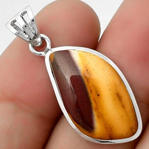 Natural Red Mookaite 925 Sterling Silver Pendant Jewelry P-1002 - Picture 1 of 5