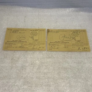 Vtg. Lot of (2) Krich-Radisco Inc. Newark NJ Bills 1943 Ephemera - Picture 1 of 8