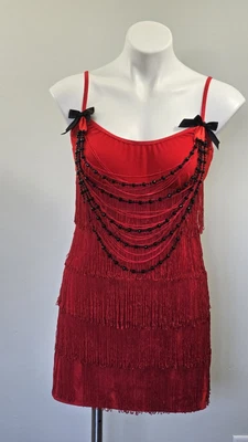 Dreamgirl Ruby Red Hot Flapper Costume, Large - Image 1 of 4