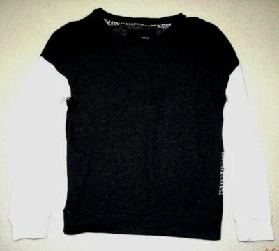 Hurley Womens Prime Knit Semi Sheer Back Crew Sweatshirt Small - Imagem 1 de 3