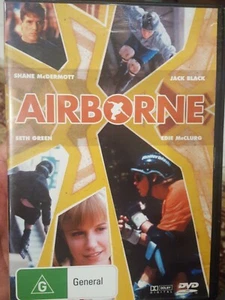 AIRBORNE RARE DVD SHANE McDERMOTT, SETH GREEN & JACK BLACK ROLLERBLADE CULT FILM - Picture 1 of 3