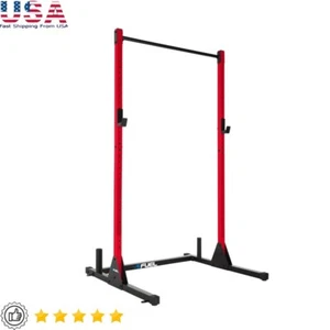 Power Squat Rack Adjustable Heavy Duty Steel Weightlifting Cage W/ Chin Up Bar - Picture 1 of 7