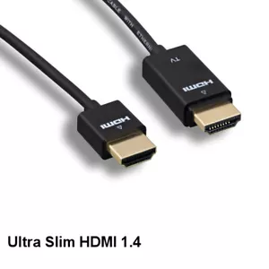 15' Super Slim HDMI 1.4 Cable w/ Ethernet Male/Male Redmere Active High-Speed 4K - Picture 1 of 1