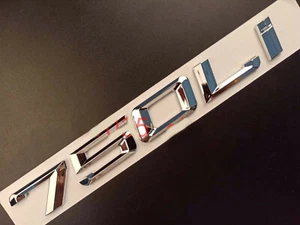 ABS Number Letters Badge Emblem Letter Decal Sticker for BMW 7 Series 750Li - Picture 1 of 9