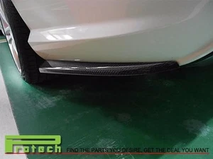 Labio divisor trasero de fibra de carbono para parachoques trasero AMG 08-11 W204 C300 C350 4 puertas - Imagen 1 de 2