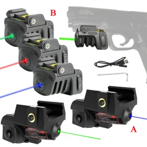 USB Rechargeable Green,Blue,Red Laser Sight For Glock 17 19 20 Taurus G2C G3 G3C - Picture 1 of 19