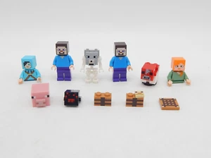 Lego Minecraft Minifiguren unkomplettes Zubehör Steve usw. - Bild 1 von 1