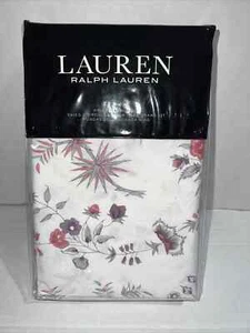 Ralph Lauren Maddie Blossom Two KING Pillowcases Cream Multi Floral New - Picture 1 of 4