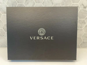 Versace Empty Black GIFT BOX Logo for Jewelry Ring Necklace Wallet or Bag Sturdy - Picture 1 of 38