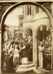 Bruges Sint-Janshospitaal Peinture Hans Memling Ste Ursule Ancienne Photo 1880#2 - Picture 1 of 3
