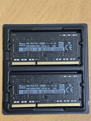SK HYNIX 4GB 1Rx8 (2 x 2GB) APPLE RAM PC3-12800S 11-12-B4 - Image 1 of 2