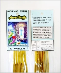 Virgen de Lourdes Incienso Esotérico, Esoteric Incense 20 Varillas/Sticks - Foto 1 di 1