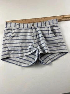 H&M Womens Striped white and grey shorts EUR 36 - Picture 1 of 8