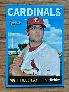2013 TOPPS HERITAGE BASEBALL MATT HOLLIDAY WALMART BLUE BORDER SP CARD #471 - Picture 1 of 2