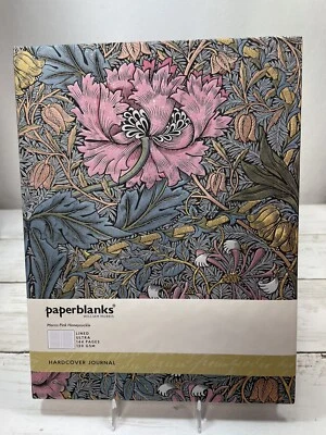 Paperblanks William Morris ~ Lined Hardcover Journal ~ Morris Pink Honeysuckle - Imagem 1 de 4