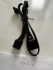 Corsair Type 3/4 Molex Cable x 4 for Modular PSU RM/CX/HX/SF/TX/CS/TX/AX - Picture 1 of 9