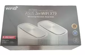 ASUS ZenWiFi XT9 AX7800 Tri-Band WiFi6 Mesh WiFiSystem 2 pack - Picture 1 of 2