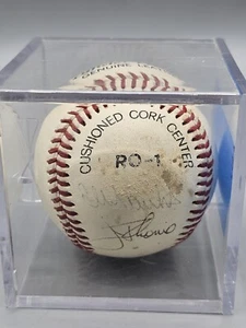 Jim Thome 2018 HOFer & Ellis Burks Signed MLB Baseball - Cleveland Indians  - Picture 1 of 6