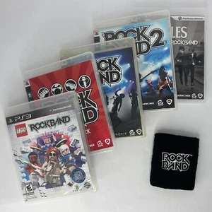 Rock Band Collection 1/2/LEGO/Track Pack/Beatles (PlayStation 3, PS3) CIB Tested - Picture 1 of 18