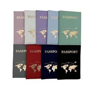 Reisepass Weltkarte Hülle für Passport Reise Brieftasche Pass Mappe Ausweis - Bild 1 von 10