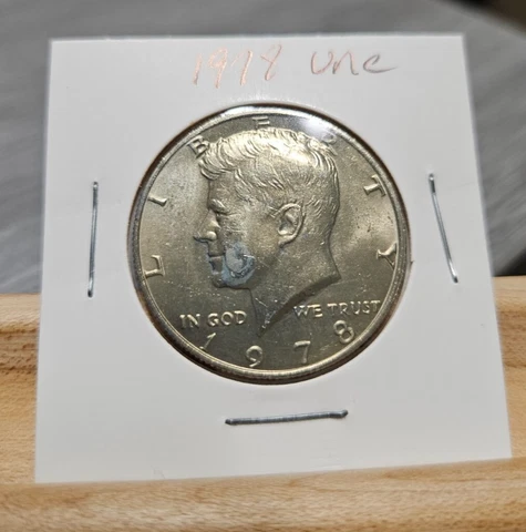 1978 P Uncirculated Kennedy 50c Half Dollar Actual Coin Pictured Cover
