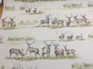 Tela de lino para ciervos VOYAGE, tapicería/cortinas/persianas/cojines - Imagen 1 de 3