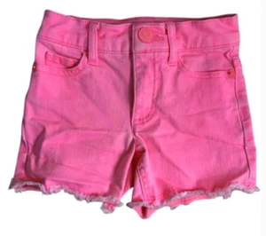 Justice Girls Orange Pastel Color Distressed Shorts Size 7 Slim - Picture 1 of 4