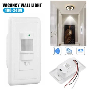 Auto On/Off PIR Infrared Occupancy Vacancy Light Lamp Switch 110-220V NICE - Picture 1 of 23