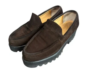 Robert Clergerie Paris Women’s Brown Suede Loafers Size 5 - Picture 1 of 8