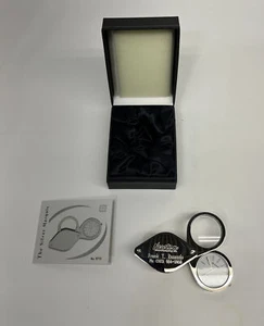 The Silver Marquis Jewelers Lens Magnifier W/ Clock 2-1/4” X 1-7/8” - Picture 1 of 14