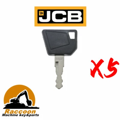 5pcs Fits JCB Bomag Excavator Wacker Neuson TEREX Hamm Vibromax 14607 Master key - Image 1 of 2