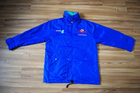 VINTAGE RED BULL SAUBER PETRONAS F1 TEAM OFFICIAL JACKET SIZE SMALL MENS BLUE Cover
