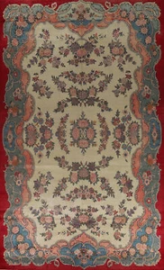 Vintage Floral Tebriz Palace Sized Rug 10x17 Handmade Wool Dining Room Carpet - Picture 1 of 24
