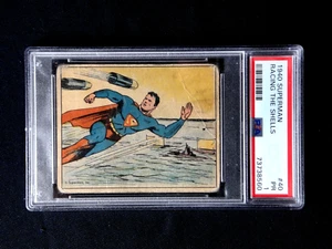 1940 SUPERMAN RACING THE SHELLS #40 PSA 1 POOR RARE ISSUE GUM INC. GRADED - Picture 1 of 2