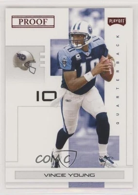 2007 Playoff NFL Playoffs Red Proof Vince Young #97 - Image 1 of 2
