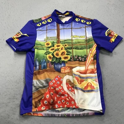 Pearl Izumi Cycling Jersey Womens Medium Blue Celestial Seasonings Red Zinger US - Image 1 of 4