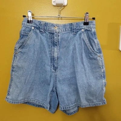 Shorts jeans Marsh Landing década de 1990 100% algodão cintura alta tamanho 6 Y2K - Imagem 1 de 4