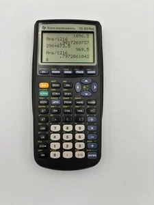 Texas Instruments TI-83 Plus Graphing Calculator With Cover (TESTED/WORKING) - Picture 1 of 3